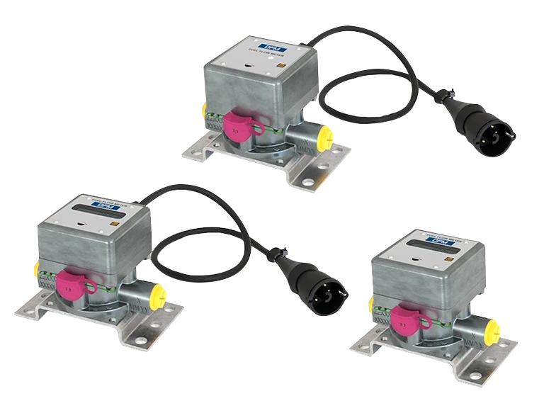 Technoton DFM fuel flow meter used in a yacht fuel monitoring system